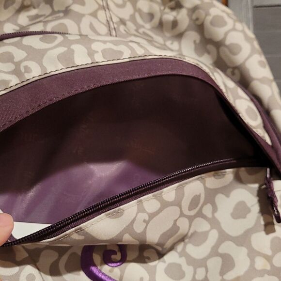 Thirty-One Camera/ Diaper Bag Animal Print Sling Backpack with Embroidered 'S' - Picture 3 of 12